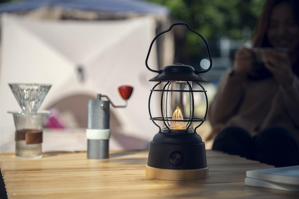 WOODY Lantern Campinglampe dimmbar